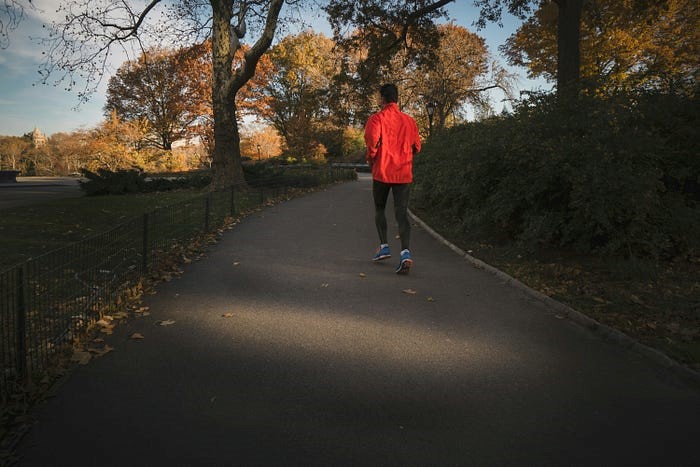 A jogging person